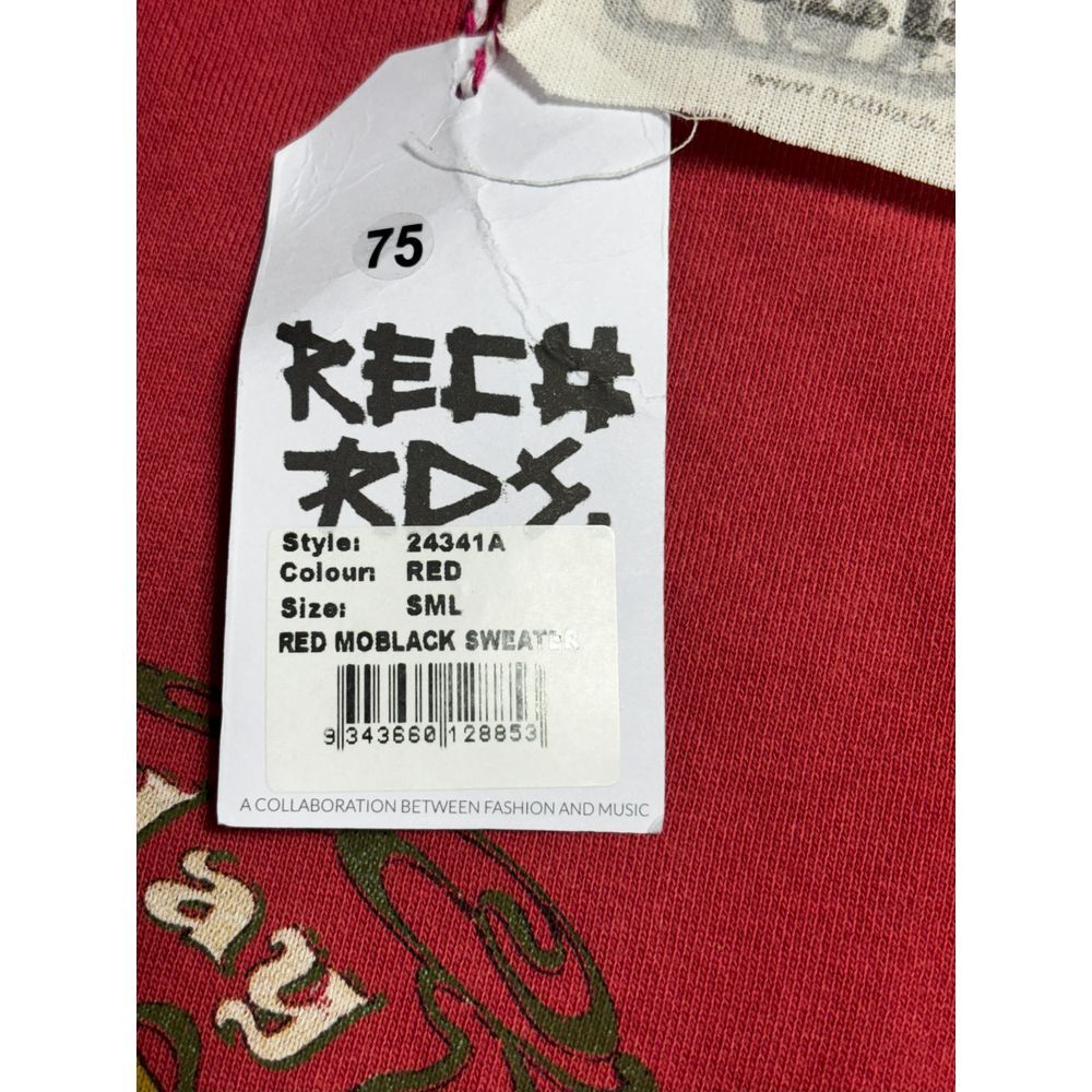 Free People x One Teaspoon Unisex Red MoBlack Crew Neck Sweatshirt Size Small - Picture 4 of 7